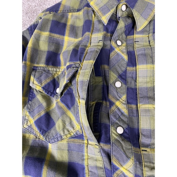 511 Tactical Concealed Carrier Men Shirt Large Plaid Pearl Snap Western - Picture 7 of 11
